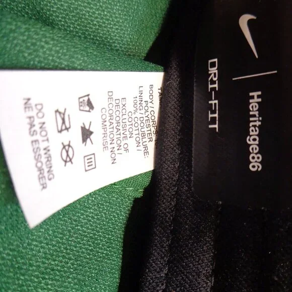 RARE NIKE Golf Heritage 86 hat cap green with black golf clubs print like new! - Picture 6 of 6